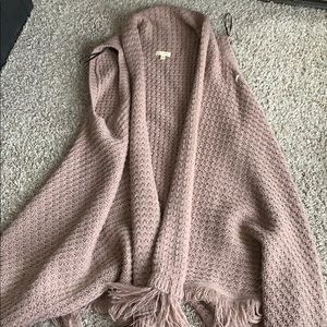 Cozy Purple Sweater Wrap